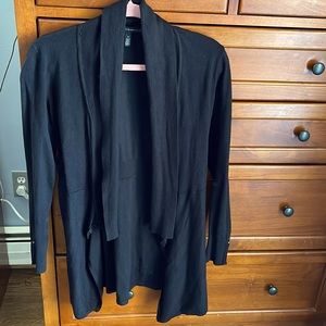 White House black market open cardigan size small black